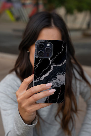 Sonique Marble Series Case for Samsung Galaxy A50 Galaxy A50s Galaxy A30s Black 02