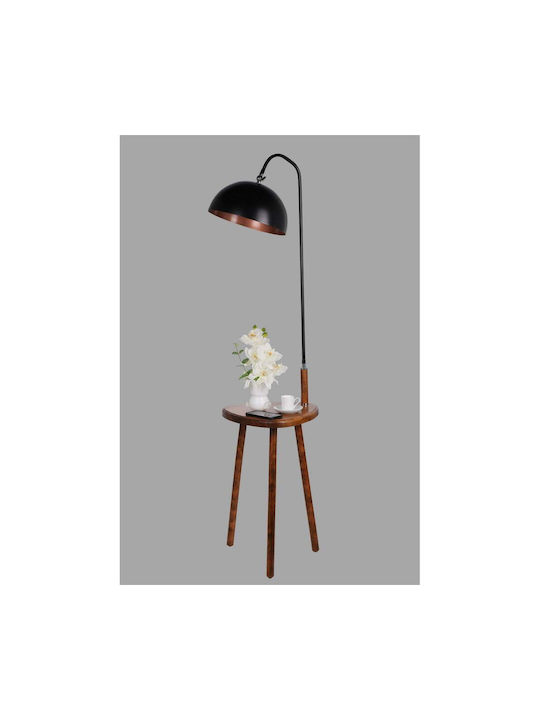 Opviq Demet Lampa de podea Î160xL40cm. cu Soclu pentru Bec E27 Negru