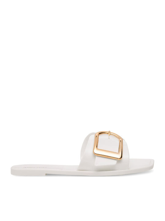 Flache Sandalen für Damen in Weiß Farbe