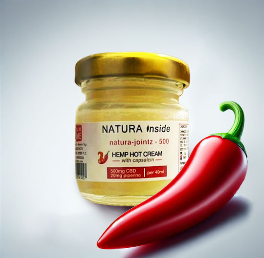 Neuroxtracts Inside Unguient de ceara Produse din cânepă (CBD) 500mg cu 500% CBD și cu 500% CBG 40ml
