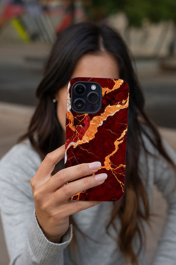 Sonique Marble Series Case Samsung Galaxy A35 5G Red