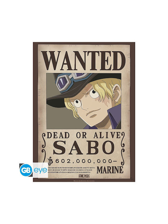 One Piece Set 2 Posters Wanted Sabo & Ace