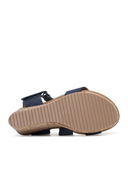 Damenplattformen Marineblau