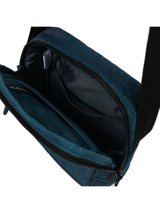 Herren Schulter / Crossbody Tasche Grau