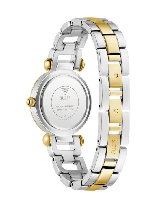 Guess Γυναικείο Ρολόι 30mm Χρονογράφος Μπαταρίας με Μεταλλικό Μπρασελέ
