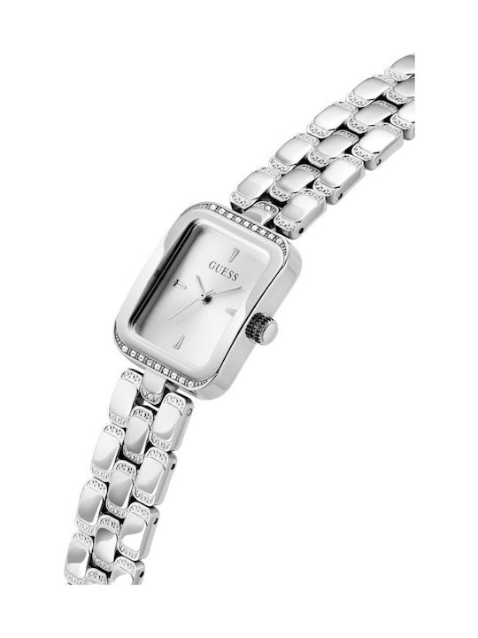 Guess Γυναικείο Ρολόι 30mm Χρονογράφος Μπαταρίας με Ασημί Μεταλλικό Μπρασελέ