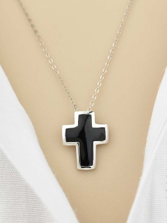 Goldjewels Men's Cross from Silver with Chain