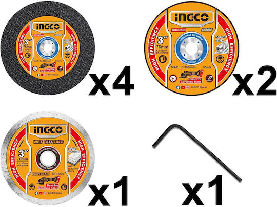 Ingco Grinder Mini 76mm Battery 20V Solo