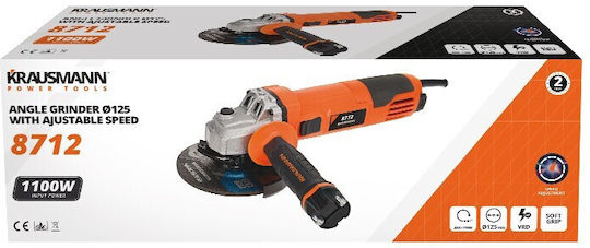Krausmann Τροχός 125mm Ρεύματος 1100W
