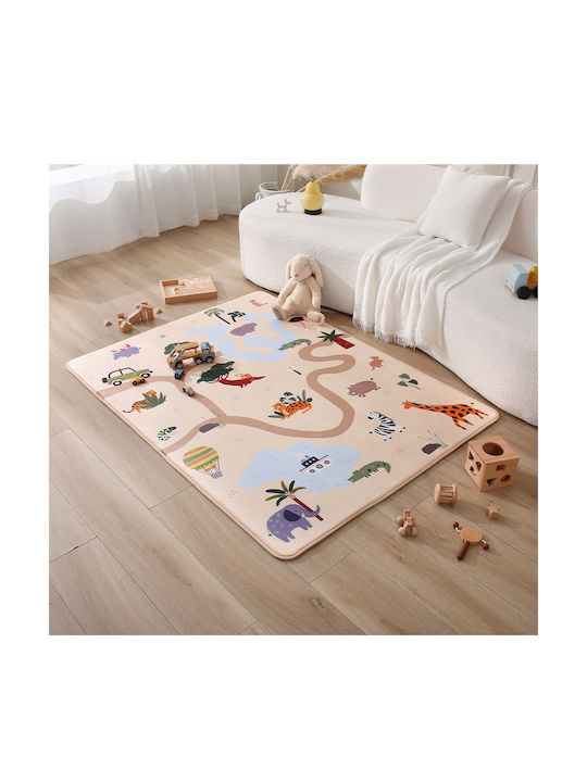 Hakuna Matte Παιδικό Χαλί Μπεζ 160x120cm Πάχους 15mm