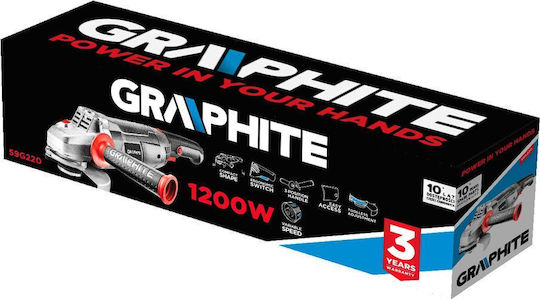 Graphite Τροχός 125mm Ρεύματος 1200W