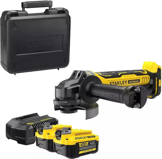 Stanley Fatmax Winkelschleifer 125mm Batterie 2x4Ah