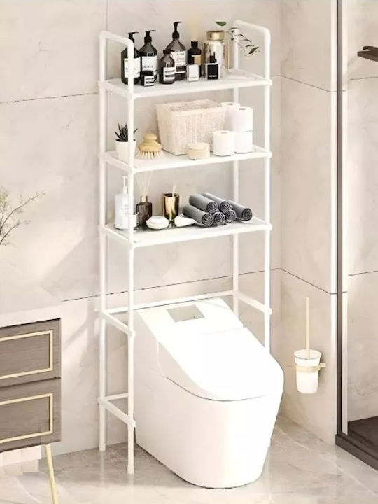 Floor Bathroom Shelf Metallic