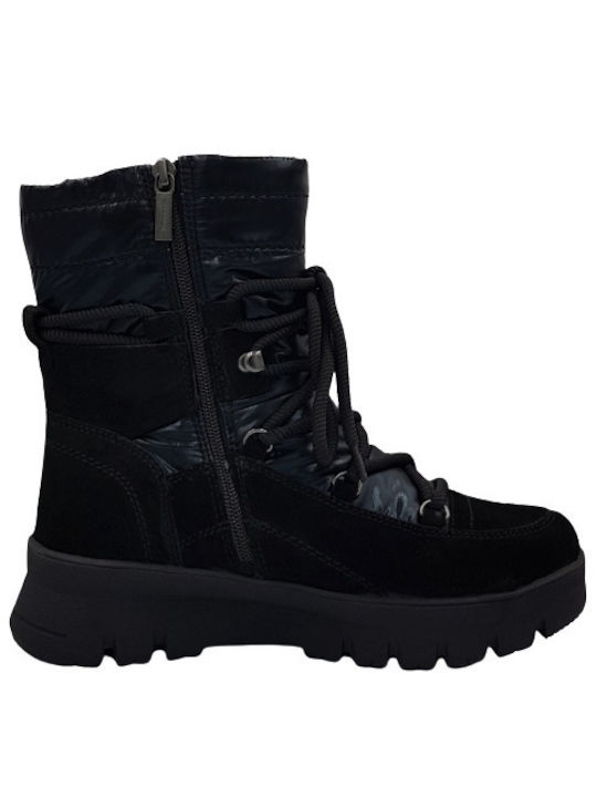 Tamaris Leather Women's Boots Snow Black