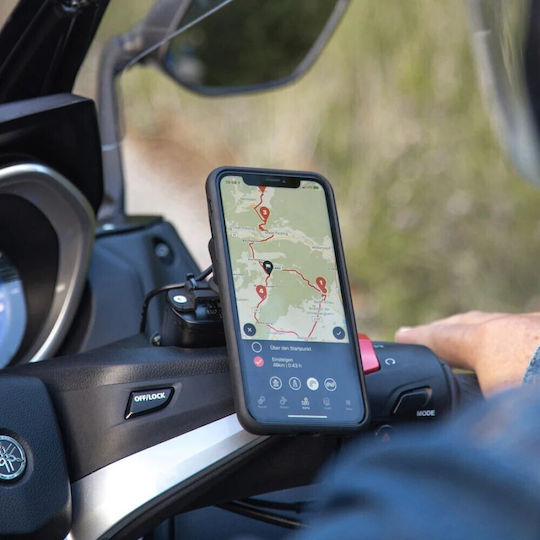 SP Connect Βάση Κινητού Μοτοσυκλέτας με Κλιπ για τον Συμπλέκτη / Δοχείο Υγρών Φρένων