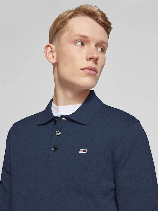 Polo Long Sleeve Blue Blouse