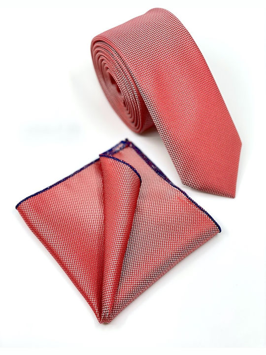 Legend Accessories Synthetic Men's Tie Set Monochrome Κοραλί