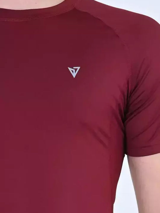Sportliches Kurzarmbluse Bordo