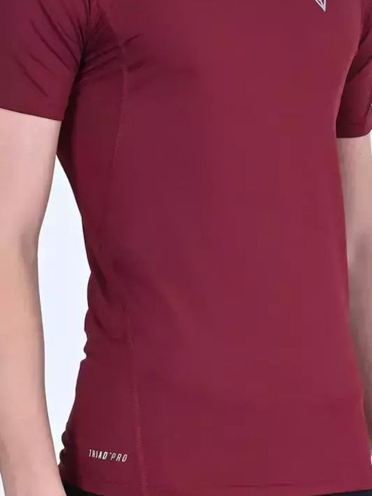 Sportliches Kurzarmbluse Bordo