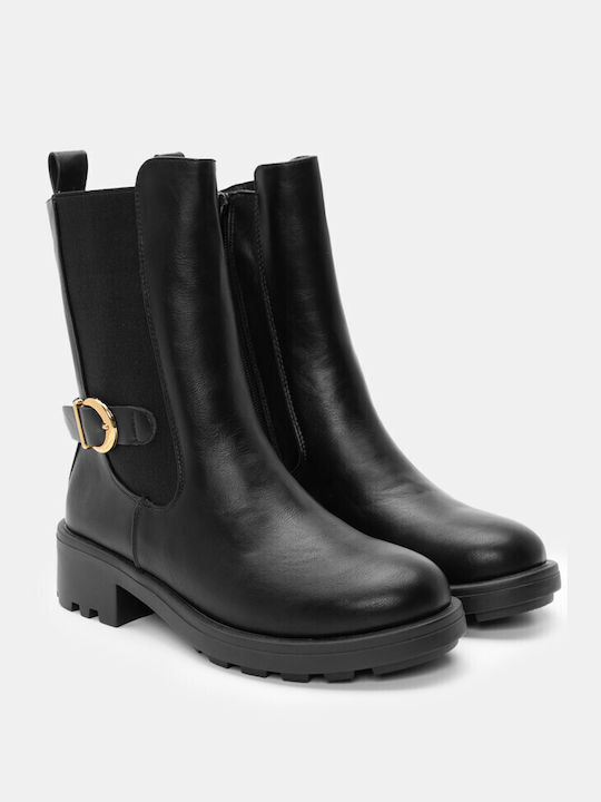 Chelsea Boots with Decorative Strap 4449501-black