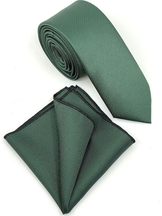 Legend Accessories Synthetic Men's Tie Set Monochrome Dark Green