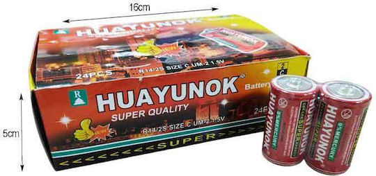 Huayunok Μπαταρία R14/2s C 24τεμ – Battery