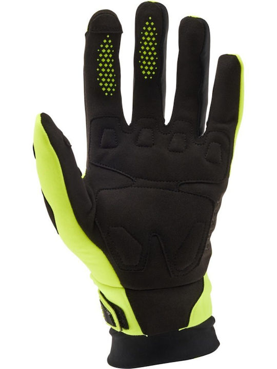 Fox Defend Thermo Ce Men's Gloves Fluo Yellow