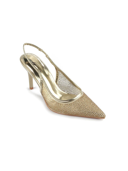 Mule Rhinestones Fshoes Bo238.16 Fshoes Gold