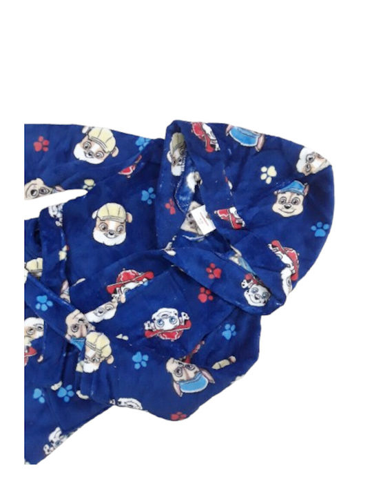 Nickelodeon Kids Hooded Bathrobe Blue