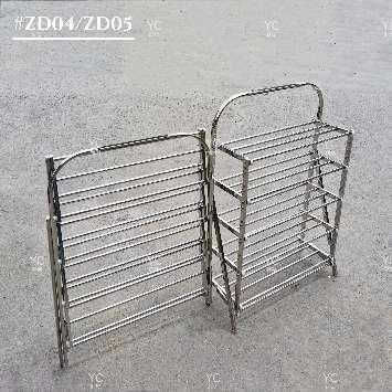 Klappbares Schuhregal aus Aluminium, 4 Ebenen Zd04 522664 Code 522664