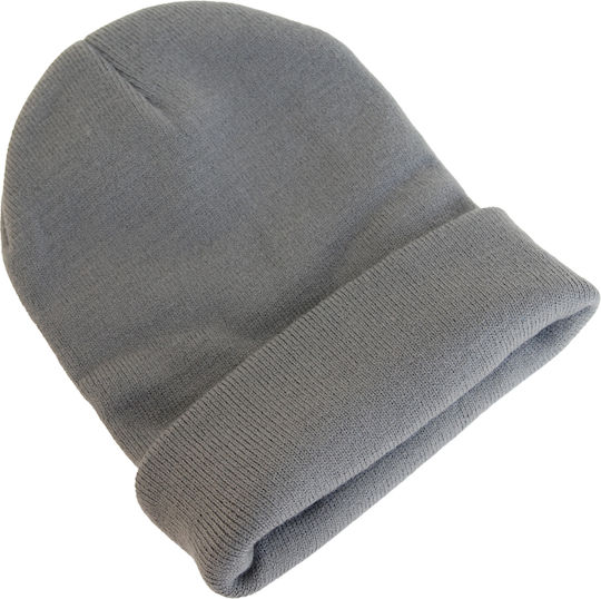 Beanie Unisex Beanie Knitted in Gray color