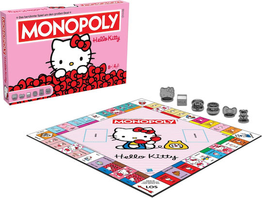 Board Game Monopoly Hello Kitty for 2-6 Players 8+ Years Old (GER) Winning Moves