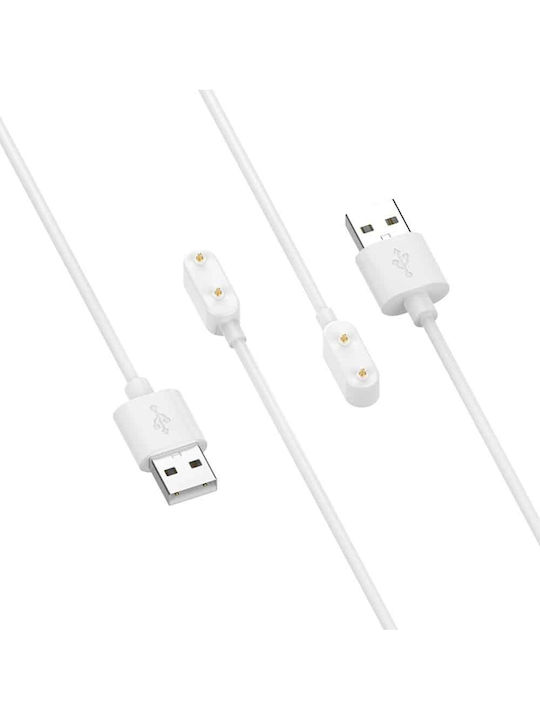 Φορτιστής για Huawei Band 7/8/9, Watch Fit3, Honor Band 6/9, Oppo Watch2 Λευκός