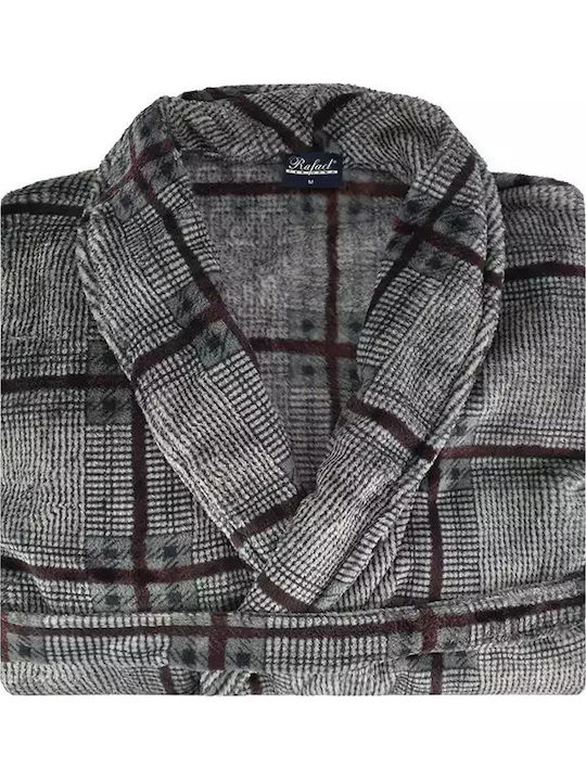 Rafael Winter Herren-Robe Vlies Gray