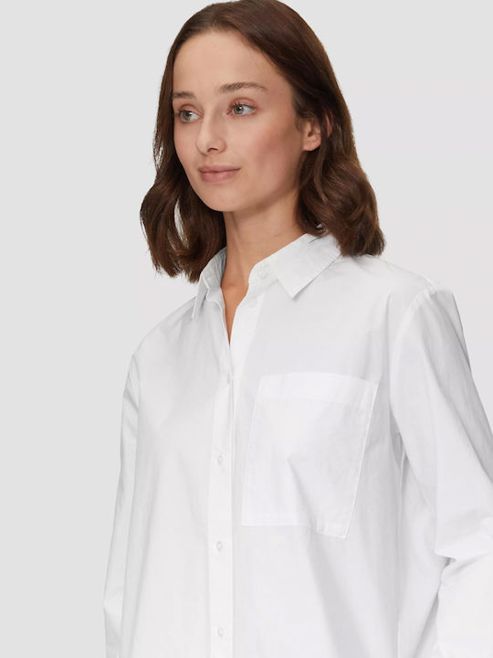 Mânecă lungă Femei Cămașă White