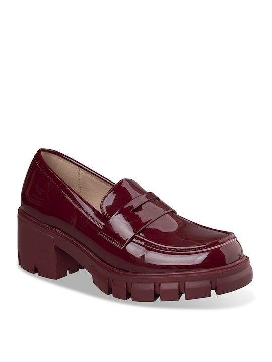 Tsouderos Shoes Women's Loafers in Red Color