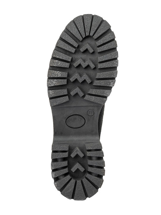 Leather Women's Loafers in Black Color