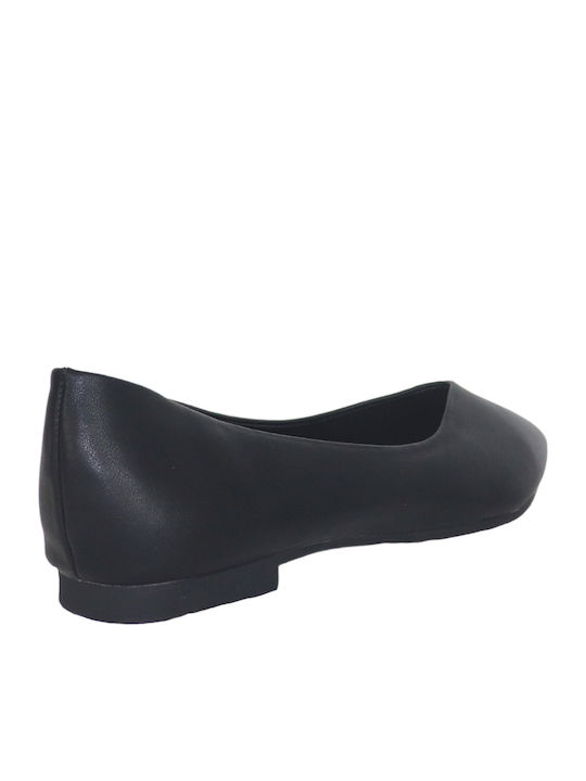 Leather Ballerinas Black
