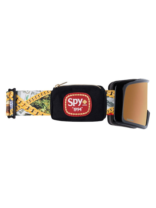 Spy Megalith Snow Goggles Essentials Happy Ml Pink Gold Mirror