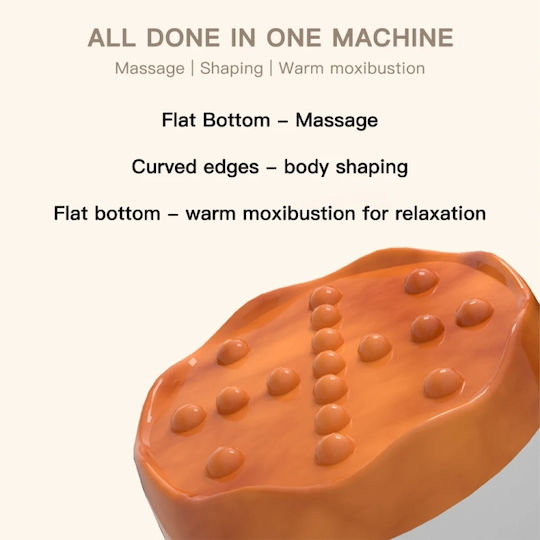 Massage Device for the Neck, the Head & the Body with Vibration and Heating Function Gray
