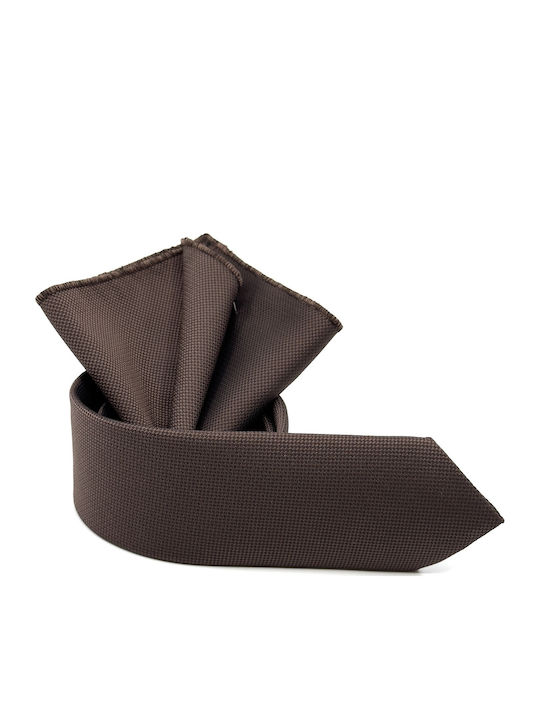 Legend Accessories Men's Tie Set Monochrome Brown Red