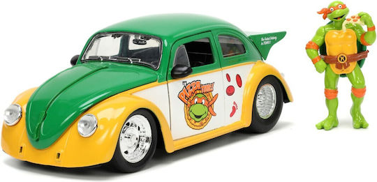 Jada Toys Teenage Mutant Ninja Turtles 1959 VW Käfer Drag Fahrzeug Replik in Maßstab 1:24