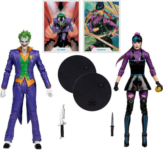 Dc Multiverse Gold Label Joker & Punchline 2-pack Φιγούρα Δράσης 18cm