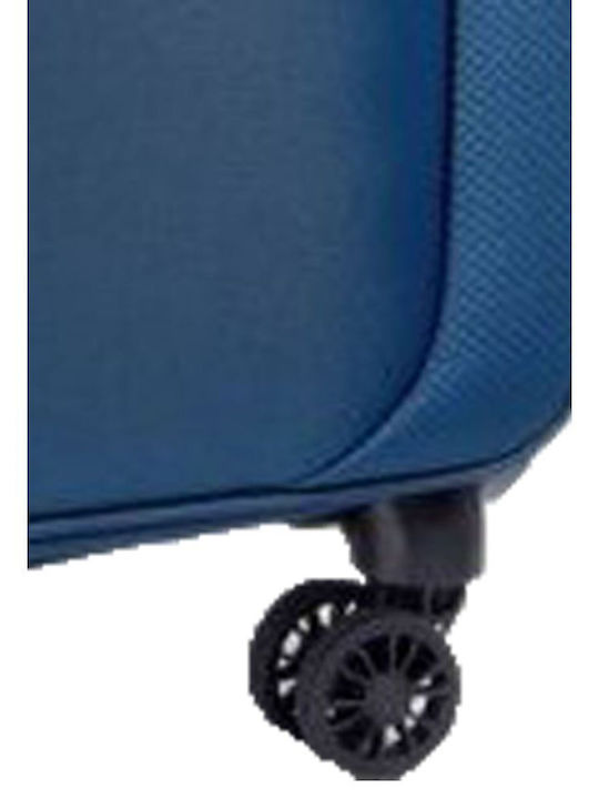 Delsey Caracas Βαλίτσα Ταξιδίου Καμπίνας Υφασμάτινη Μπλε με 4 Ρόδες Ύψους 55εκ.