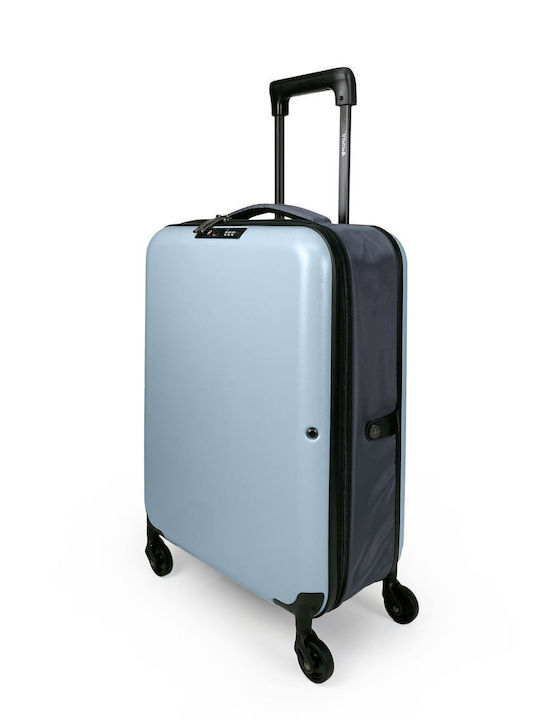 Pegasus Βαλίτσα Ταξιδίου Καμπίνας Σκληρή Sky Blue με 4 Ρόδες Ύψους 55εκ.