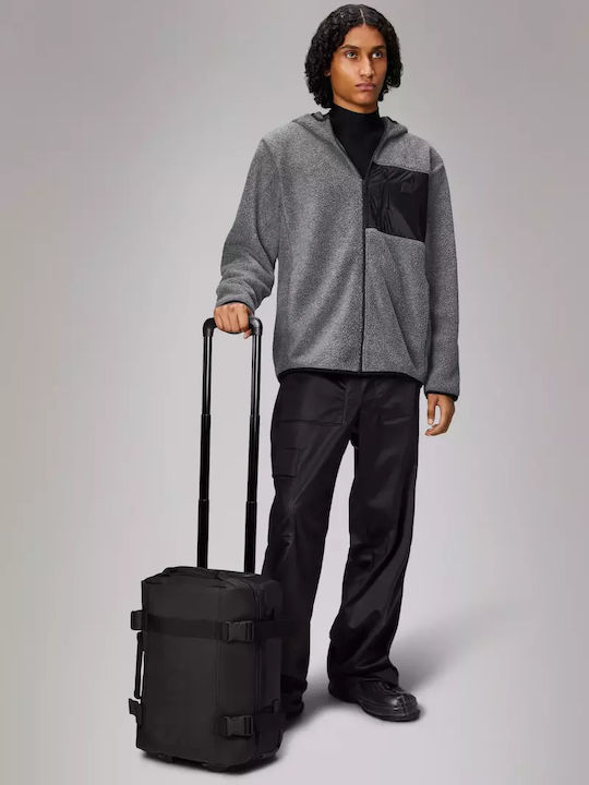 Rains Texel Cabin Bag Mini Koffer Kabine Stoff Schwarze mit 2 Räder Höhe 45cm