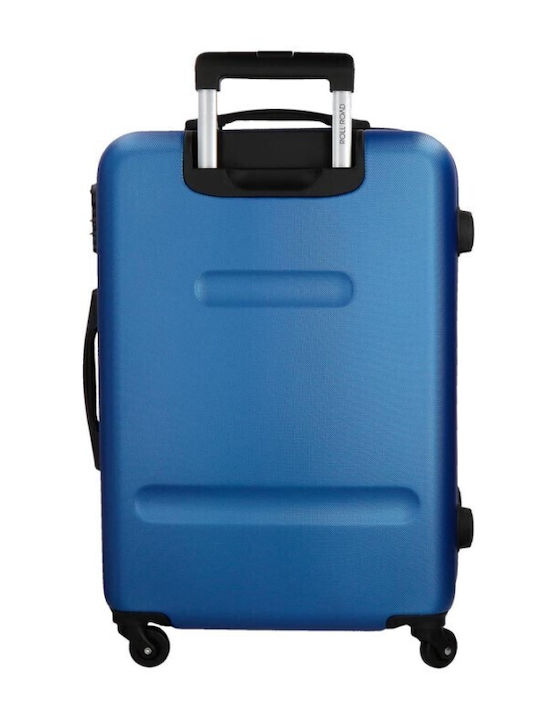 Movom Flex Large Hard Blue Suitcase with 4 Wheels Height 75cm