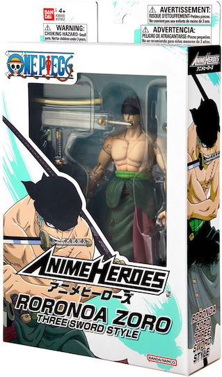 Namco - Bandai One Piece: Roronoa Zoro Three Sword Style Φιγούρα Δράσης 17εκ.