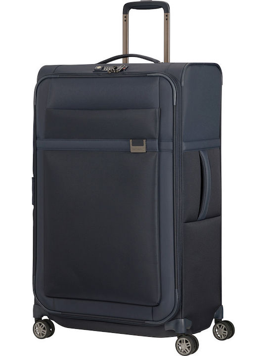 Samsonite Airea Großer Reisekoffer Weichschalen Blau mit 4 Räder Höhe 78cm 133626-1247