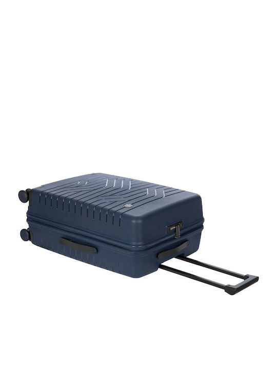 Bric's Milano Ulisse Große Hartkoffer Blau mit 4 Rädern Höhe 71cm